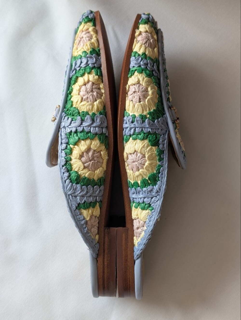 Sam Edelman Linnie Crochet Floral Bit Mule Loafers Size 7.5 EUC - Picture 6 of 10
